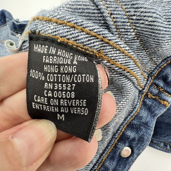 Marithe Francois Girbaud Denim Jacket Unisex Kids Size Medium  VTG - Picture 4 of 4